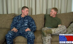 Petty Officer Aiden's First Gay BJ