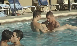 Poolside Cock Sharing Session