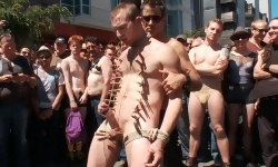 Naked, Tied up, Zippered, Humiliated in Public