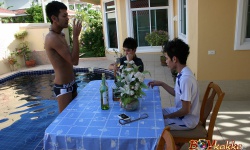 Asian Pool Fuck Party