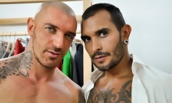 Lucio Saints and Francesco D'Macho in The Gay Office