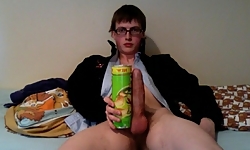 Cute Nerd With Big Cock