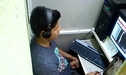 Caught Jerking In Internet Cafe
