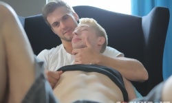Gabriel Clark Fucks a Double Cumshot Out of Leo
