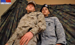 Airman Paolo's First Gay Hummer