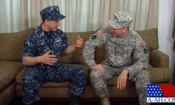 PFC Axel and Petty Officer Jakobee