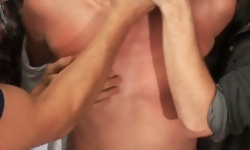 Dakota Wolfe gets hazed and gang fucked CMNM style