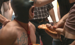 Muscled Whore Fucked In Public
