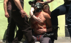 Muscled Whore Fucked In Public