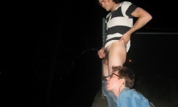 Boys Peeing Outside