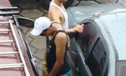 Boys Peeing Outside