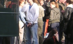 Boys Peeing Outside