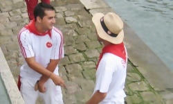 Boys Peeing Outside