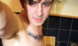 Inked Zacharry Star Jerks Out A Load