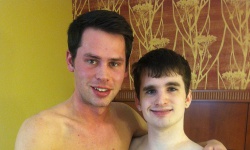 Adam Rhodes and Rocky Fitch in Greensboro