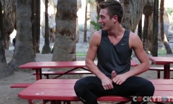 JD Phoenix Jerks Off in Public