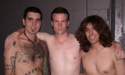 3 Guys Swallowing Cum