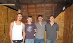 Alex Ryder, Logan McSionnach, Devin West and Owen Hollander