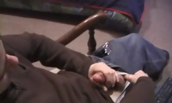 Sexy Staircase Jerk Off