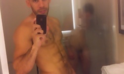Skinny Boy Milks His Fat Prick