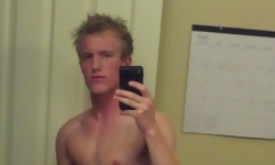 Skinny Boy Milks His Fat Prick
