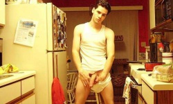 Tugging His Fat Pud