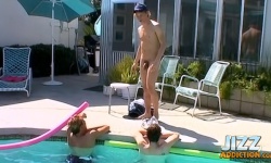 Messy JizzFest at the Pool