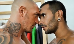 Lucio Saints and Francesco D'Macho in The Gay Office