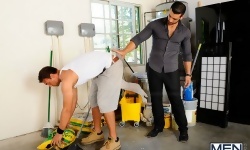 Rocco Reed and Marcus Ruhl in the Landscaper