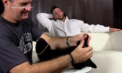Tattoed Stud Tobias G Foot Worshiped