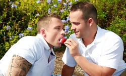 Markie More and Luke Adams