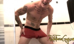 Darren Pissing In His Boxers