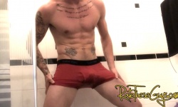 Darren Pissing In His Boxers