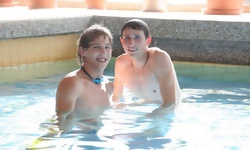 Big Bulges In Their Swimming Gear