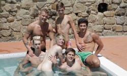 6 Twink Poolside Orgy