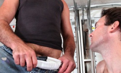 Chris Baldwin and Dodger Wolf