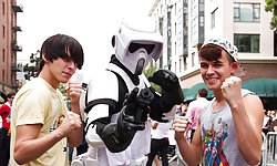 Andy and Matthew at Comic Con