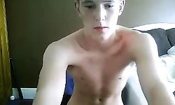 College Boy Strokes For His Girl