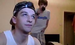 Couple Young Cuties Messing Around