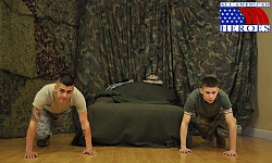 Corporal Anderson Drills Airman Paolo