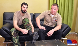 Private Antonio and Corpsman Logan