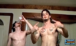 Drunk Straight Boys Beat Off