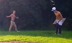 Totally Busted Jacking In Public
