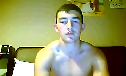 Straight Boy Blows Webcam Load