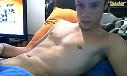 Cute Stroker Cranks Out A Load