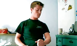 Smokin Hot Boy Coaxes Out A Load