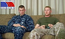 Petty Officer Aiden's First Gay BJ